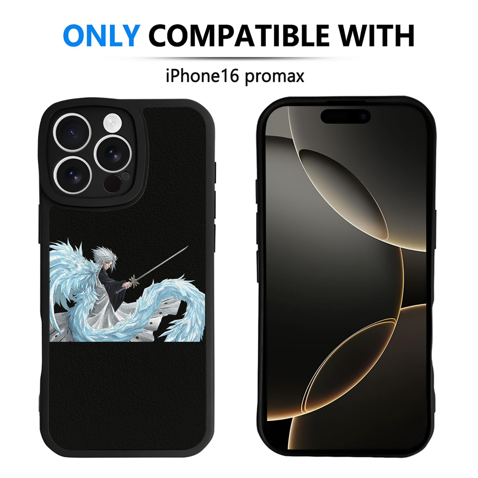 （画像用） ブリーチ 日番谷冬獅郎（ひつがや とうしろう） BLEACH Hitsugaya Toushirou 【iPhone 16シリーズ対応】シリコンスマホケース（レザー調） 材質：シリコン